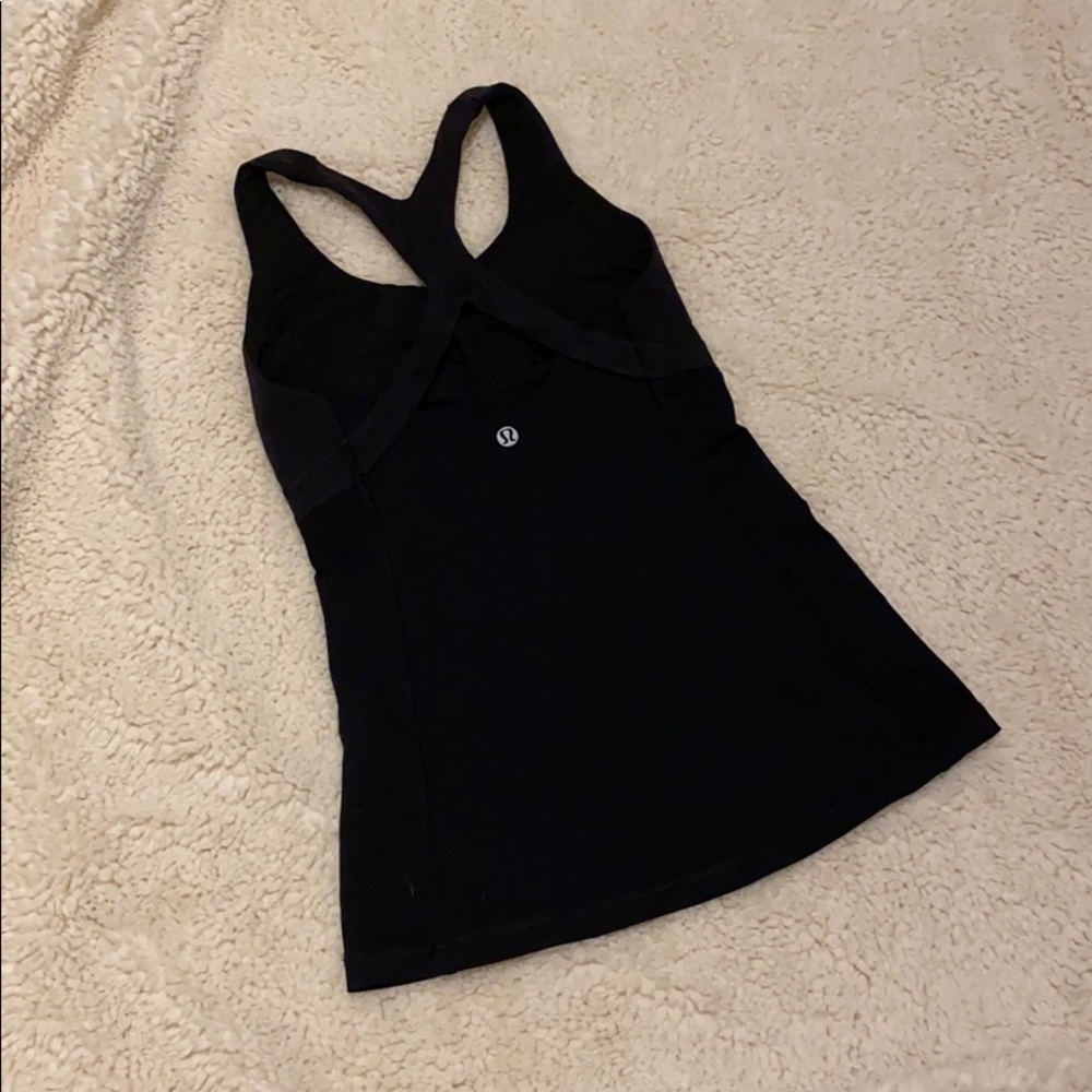 LULULEMON scoop-neck tank top with cross back